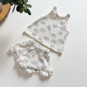 Zara 2 Piece Daisy Summer Knit Set | 3/4